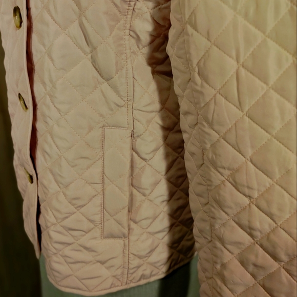 Chico's blush lightweight quilted jacket sz 0 - Picture 3 of 11